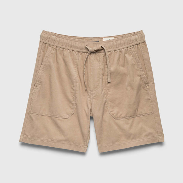 Tyler Corduroy Short - Chinchilla