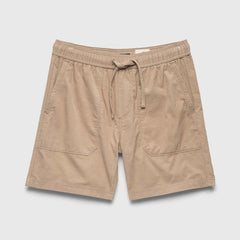 Tyler Corduroy Short - Chinchilla