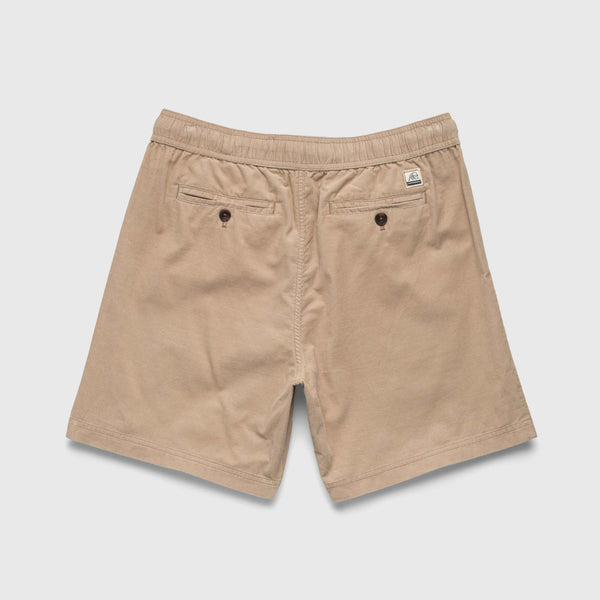 Tyler Corduroy Short - Chinchilla