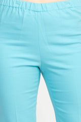 Peace of Cloth Regan Crop Flare Stretch Cotton Pant
