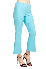 Peace of Cloth Regan Crop Flare Stretch Cotton Pant