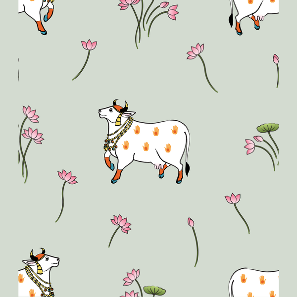 Pichwai Pastures Toddler PJ Set