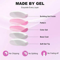 Classic French Square Nails - Press On Nails