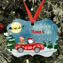 Personalized Nana Christmas's Truck Ornament - Up to 6 Kids - Best GIft Of Nana's Life