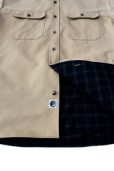 Lined Yukon Flannel Shirt Jacket, Tan
