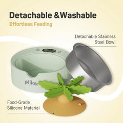 Digital Pet Food Bowl with Scale & Slow Feeder Insert – Cats & Dogs Portion Control