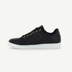 Voltaire Quilted Court Shoe – Black