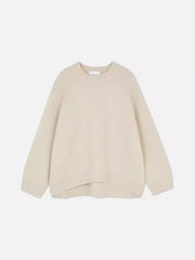 Fashion Pink Solid Warm Thick Loose Sweater Women Elegant O-neck Long Sleeve Knitted Pullover Top Autumn Female Tops Jumpers