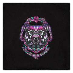 Ellie Paisley Bear Womens Crop Hoodie