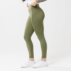 High-Rise with Pocket Leggings - Sage