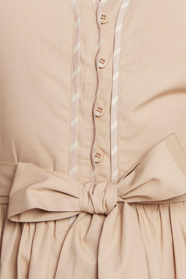 EVERGREEN ROMANCE WOVEN MIDI DRESS