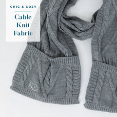 Knit Scarf with Pockets