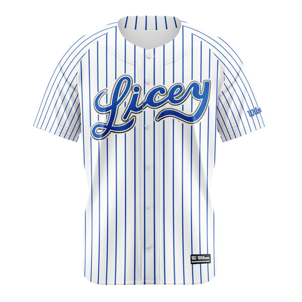 Licey Baseball Jersey Blue Pinstripe Wilson