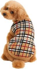 Luxury Knit Dog Sweater for Small Dogs | Warm Designer Pet Outfit (XS–5X)