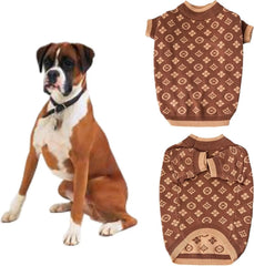 Luxury Knit Dog Sweater for Small Dogs | Warm Designer Pet Outfit (XS–5X)