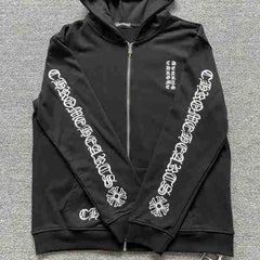 chrome hearts hoodie cardigan cotton pure