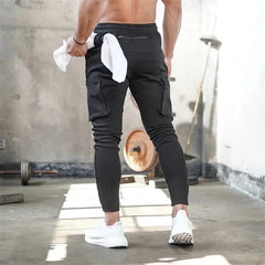 Men’s Multi-Pocket Zipper Sports Pants