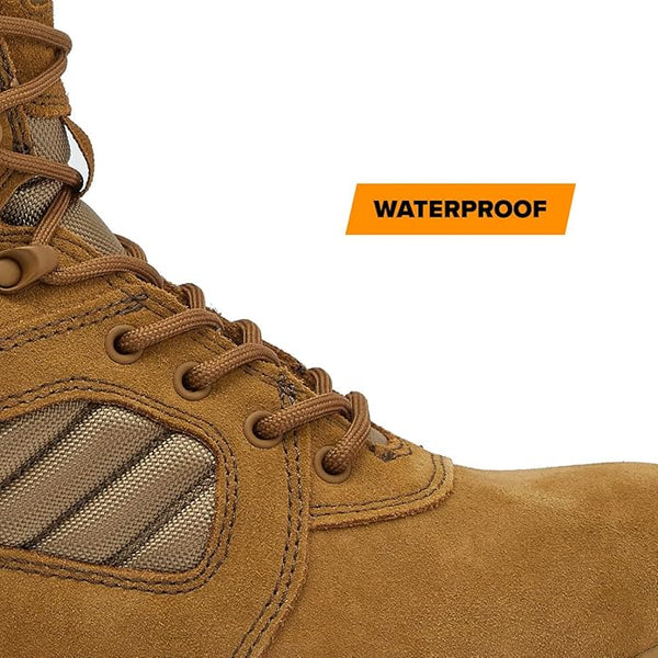MAG SHIELD 8" Suede Leather Work Boot – Waterproof