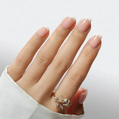 Classic French Square Nails - Press On Nails