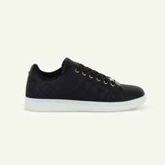 Voltaire Quilted Court Shoe – Black