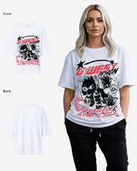 G West Womens No Struggle No Story Oversized Tee