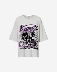 G West Womens No Struggle No Story Oversized Tee