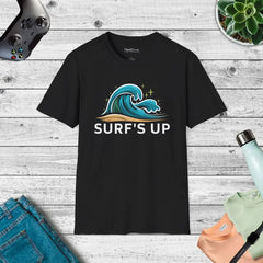 Cozy Comfort Tee - Catch Waves in Sustainable Style - DipaliZ