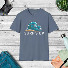 Cozy Comfort Tee - Catch Waves in Sustainable Style - DipaliZ