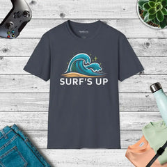 Cozy Comfort Tee - Catch Waves in Sustainable Style - DipaliZ